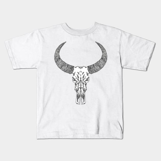 Buffalo Skull Kids T-Shirt by Sinn